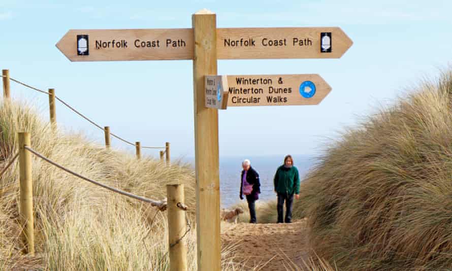 Ein Wegweiser für den Norfolk Coast Path