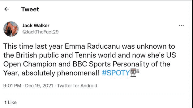 Tweets, die Emma Raducanu gratulieren