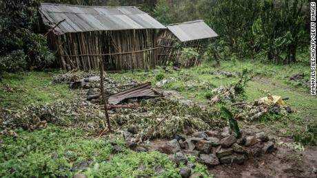 Im Dorf Chenna, 95 Kilometer nordöstlich der Stadt Gondar, Äthiopien, ist am 14. September 2021 ein Massengrab für Opfer eines mutmaßlichen Massakers zu sehen.