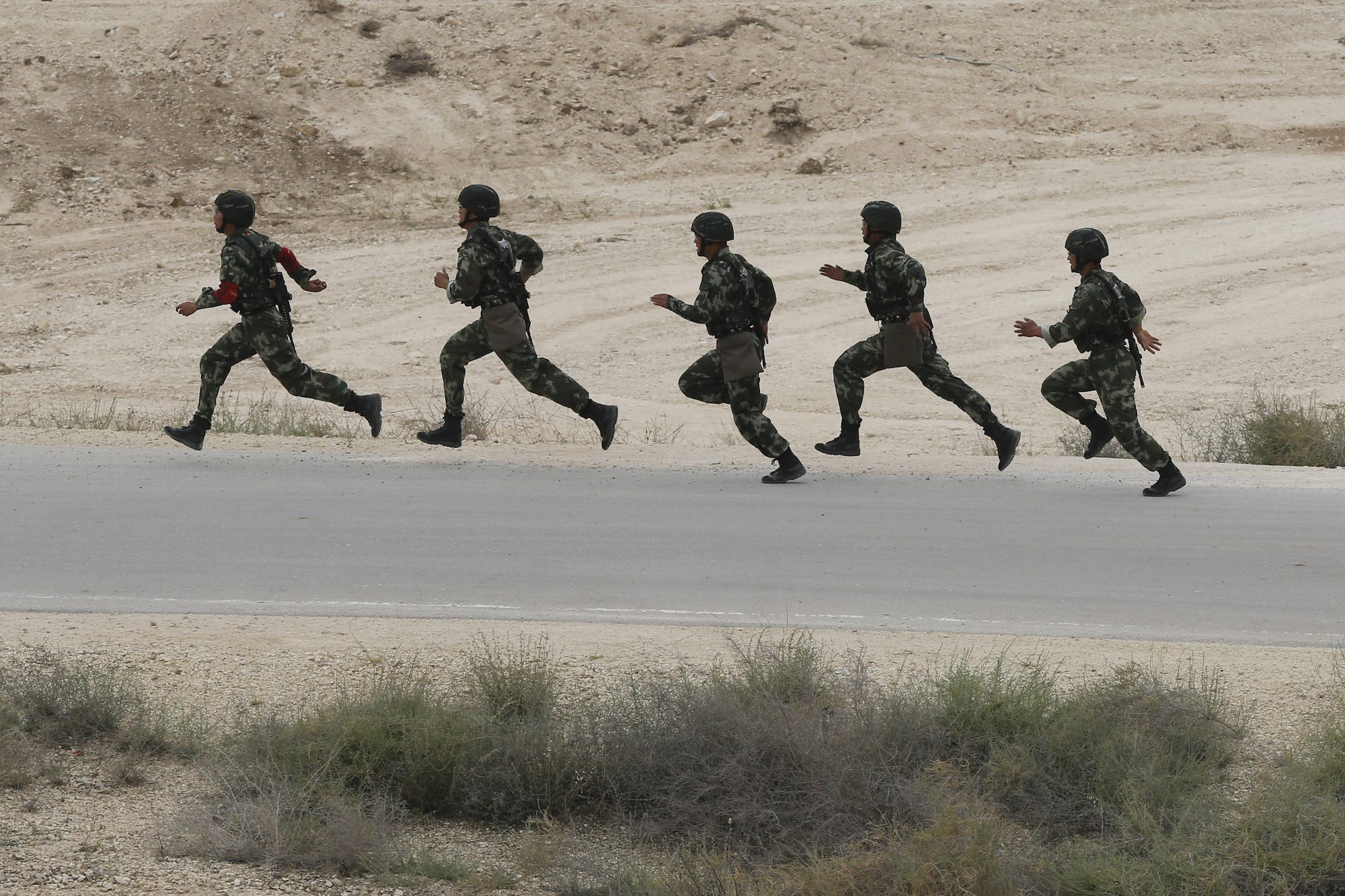 Chinesische Soldaten in Jordanien