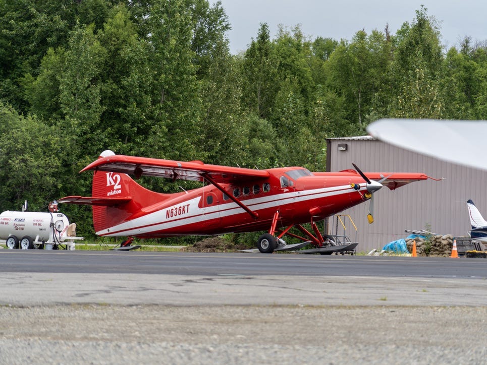 Buschflugzeug in Talkeetna, Alaska.