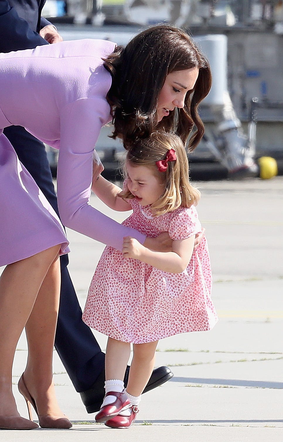 Kate Middleton holt Prinzessin Charlotte ab