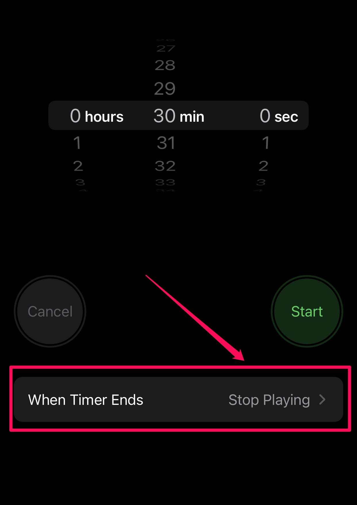 Uhr-App in iOS
