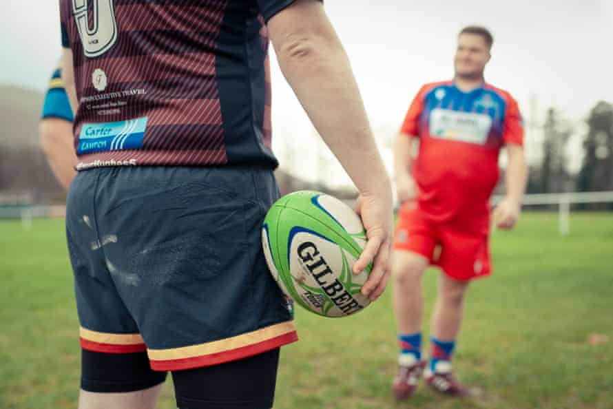 Koop-Initiative, walisisches Rugby.  Fotografiert bei Ystradgynlais RFC