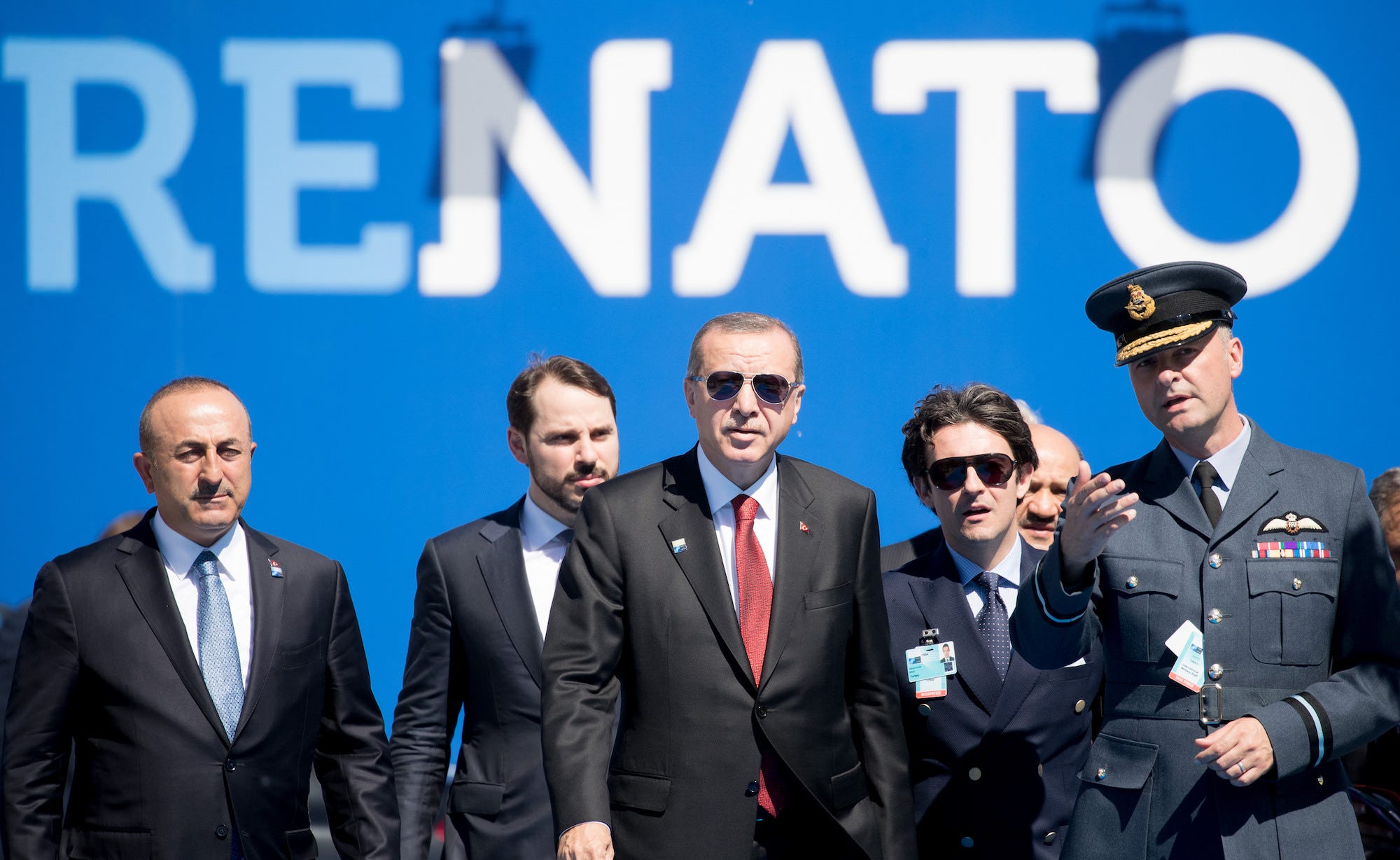 Der türkische Präsident Recep Tayyip Erdogan bei der NATO