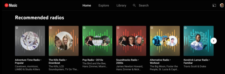 „Empfohlene Radios“ ist eine neue Funktion für YouTube Music, die jetzt eingeführt wird – Die Einführung der neuen Funktion „Empfohlene Radios“ für YouTube Music beginnt.