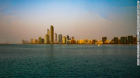 Die Skyline von Abu Dhabi am 1. Januar 2020.