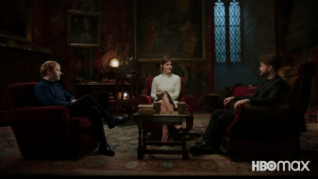 (Von links) Rupert Grint, Emma Watson und Daniel Radcliffe von 