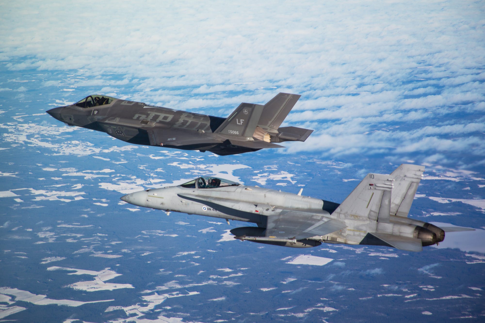Finnland F-18 F-35 Kampfjet
