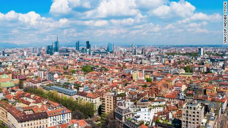 Panoramablick auf Mailand, Italien.