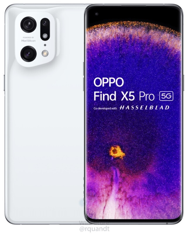 Rendering des Oppo Find X5 Pro in Keramikweiß – Sehen Sie sich die neuesten Gerüchte über technische Daten und Renderings für das brandaktuelle Find X5 Pro 5G von Oppo an