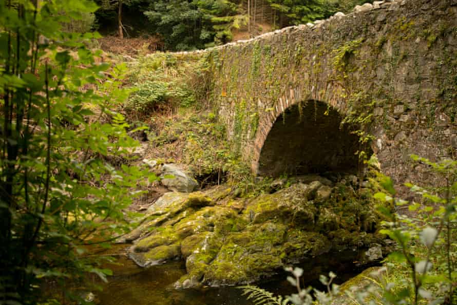 Eine der vielen märchenhaften Brücken im Tollymore Forest Park auf dem Weg nach Newcastle