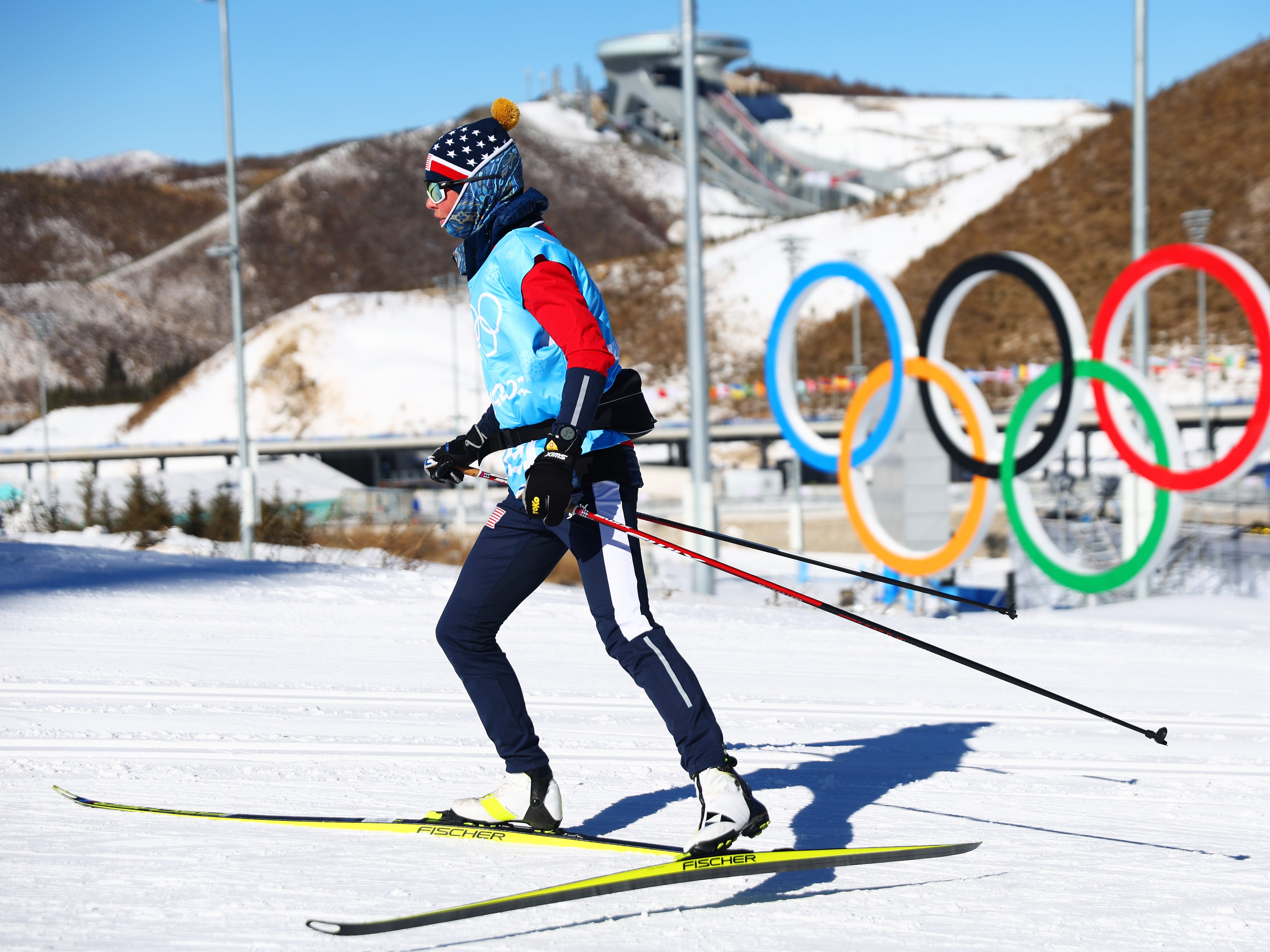 Langläuferin Caitlin Patterson trainiert für die Olympischen Spiele 2022 in Peking.