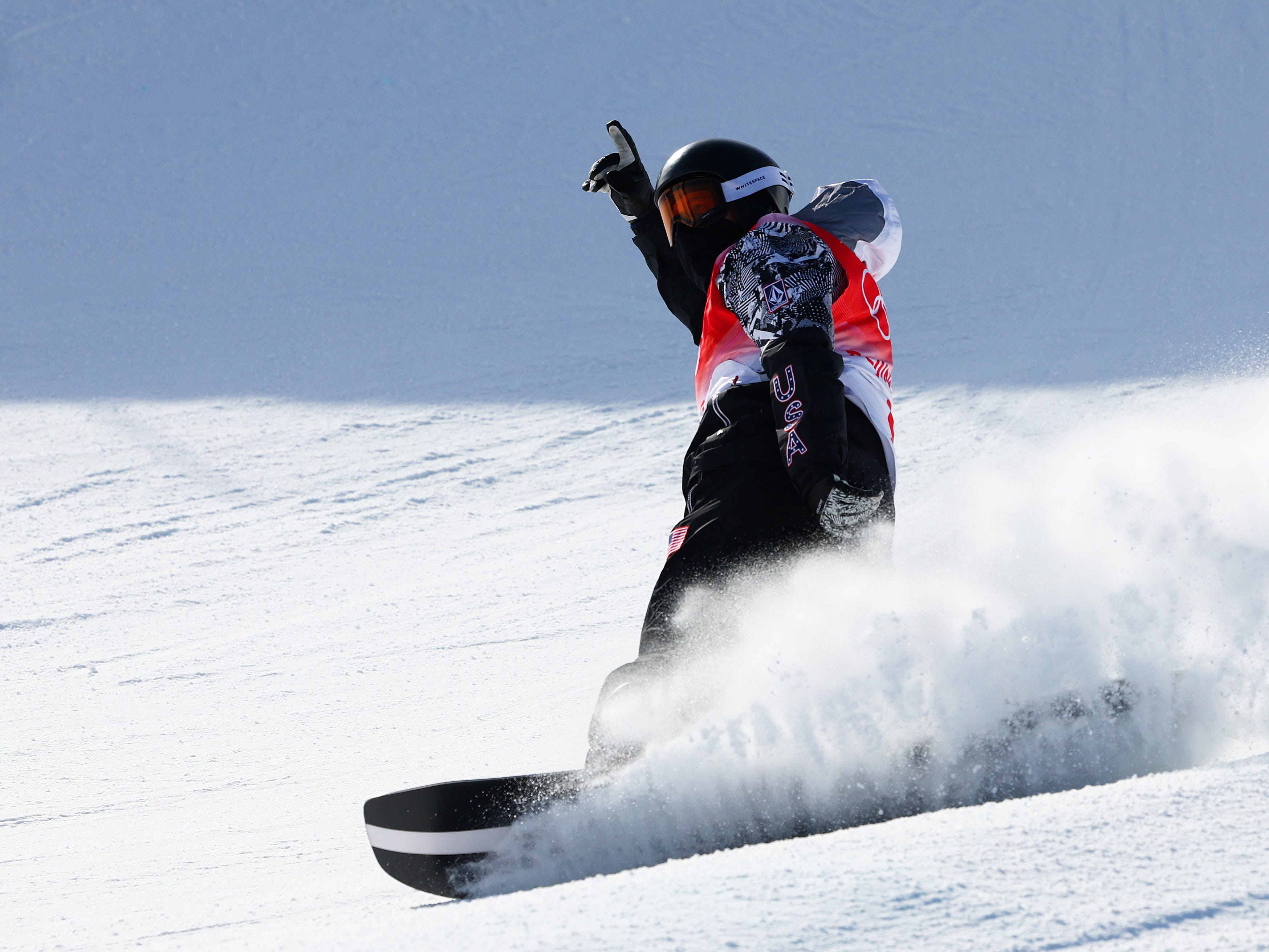 Der amerikanische Snowboarder Shaun White tritt am Freitag im Snowboard-Halfpipe-Finale der Herren an.