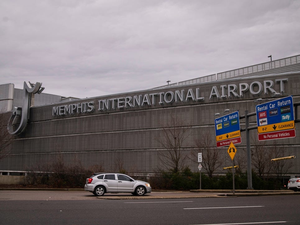 Internationaler Flughafen von Memphis.