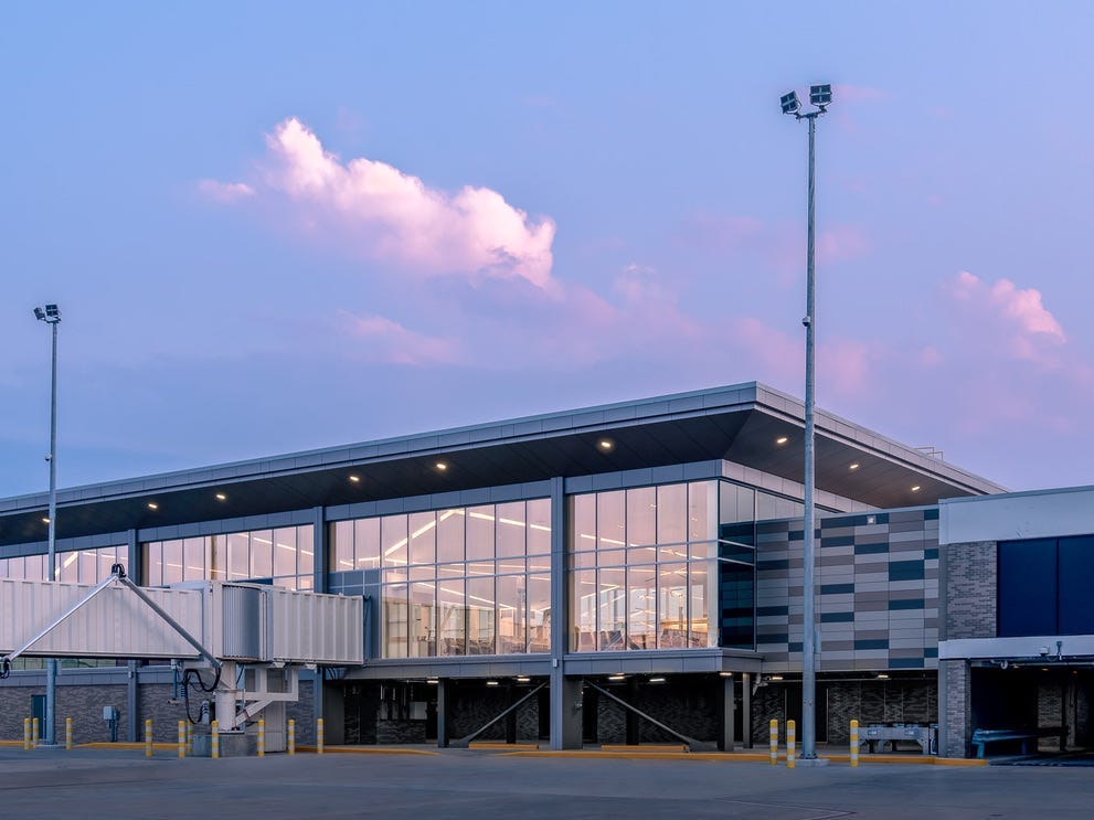 Das neue Terminal B des Memphis International Airport.