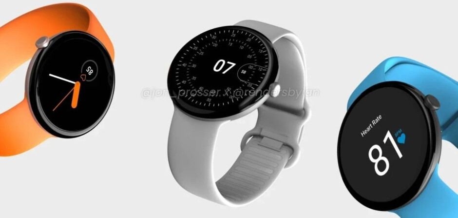 Renderings der Google Pixel Watch – Die neuen Smartwatch-Chips von Qualcomm werden Berichten zufolge mit 4-nm-Prozessknoten gebaut
