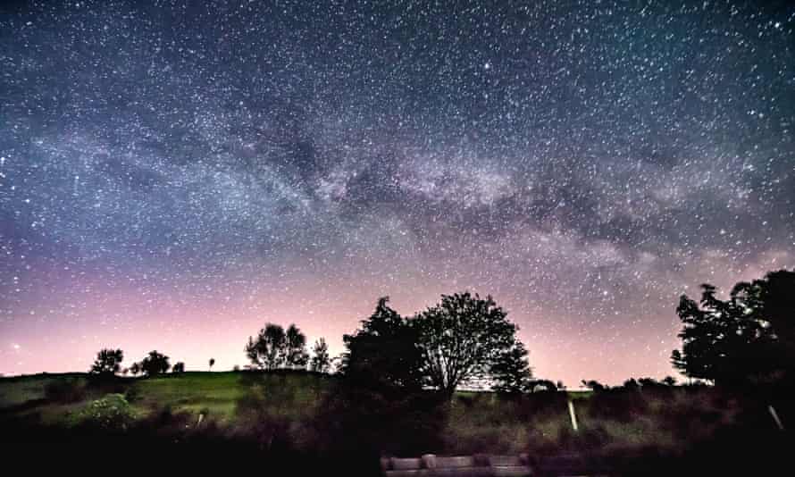 Nachthimmel mit Milchstraße von Snowdonia