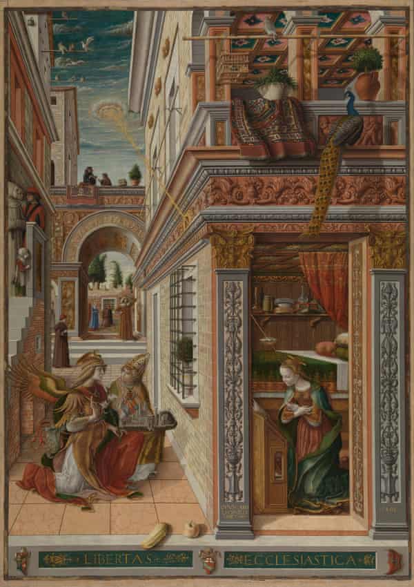 Die Verkündigung mit dem Heiligen Emidius (1486) von Carlo Crivelli.