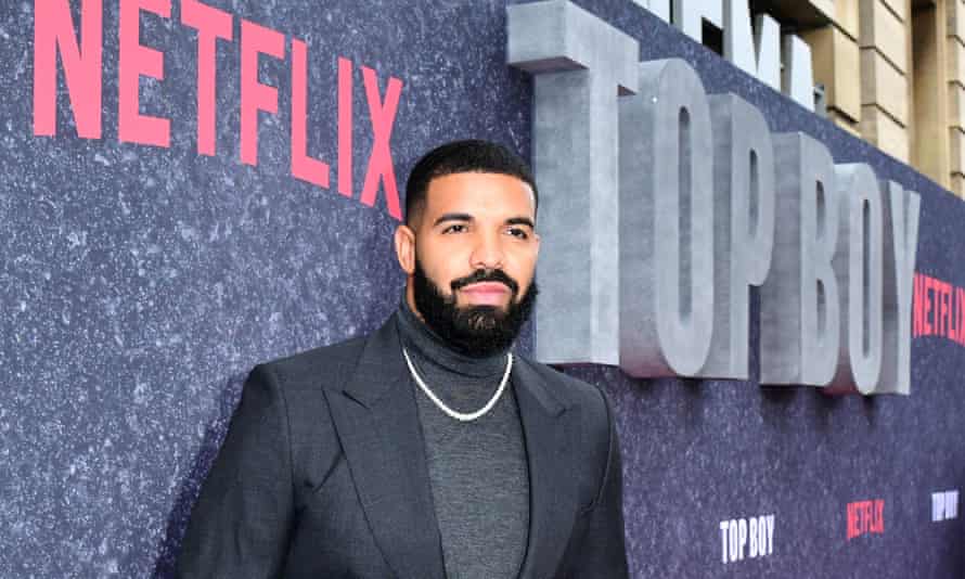 Man at the top … Drake bei der UK-Premiere von Top Boy, September 2019.