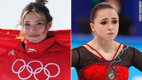Eileen Gu und Kamila Valieva wurden unter völlig gegensätzlichen Umständen zu den Teenager-Gesichtern von Peking 2022