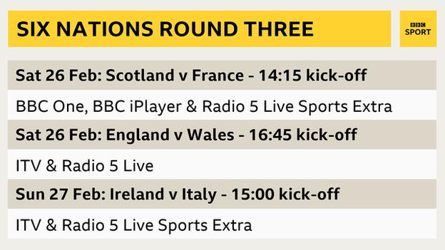BBC One zeigt Schottland gegen Frankreich in der dritten Runde der Six Nations