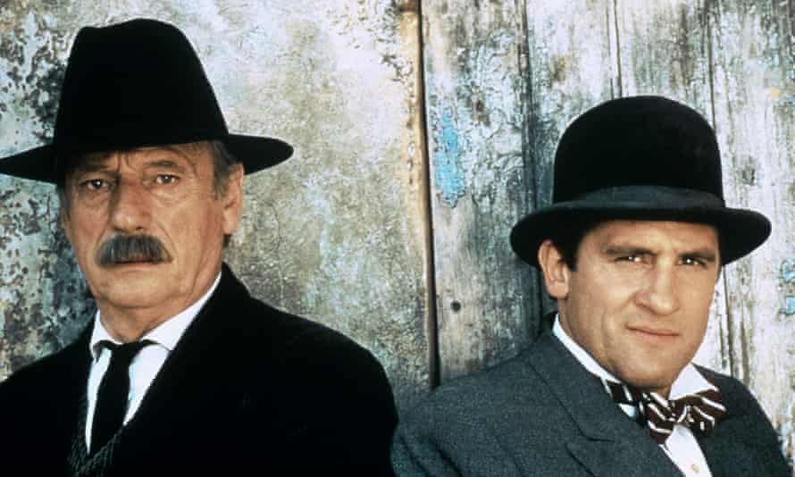 Yves Montand und Gerard Depardieu in Jean de Florette nach dem Roman von Marcel Pagnol.