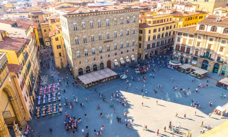 Piazza della Signoria … wo Girolamo Savonarola 1498 hingerichtet wurde.