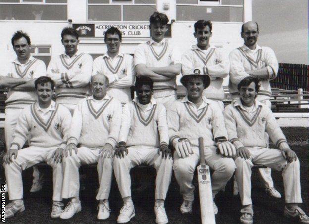 Accrington CC-Teamfoto von 1991