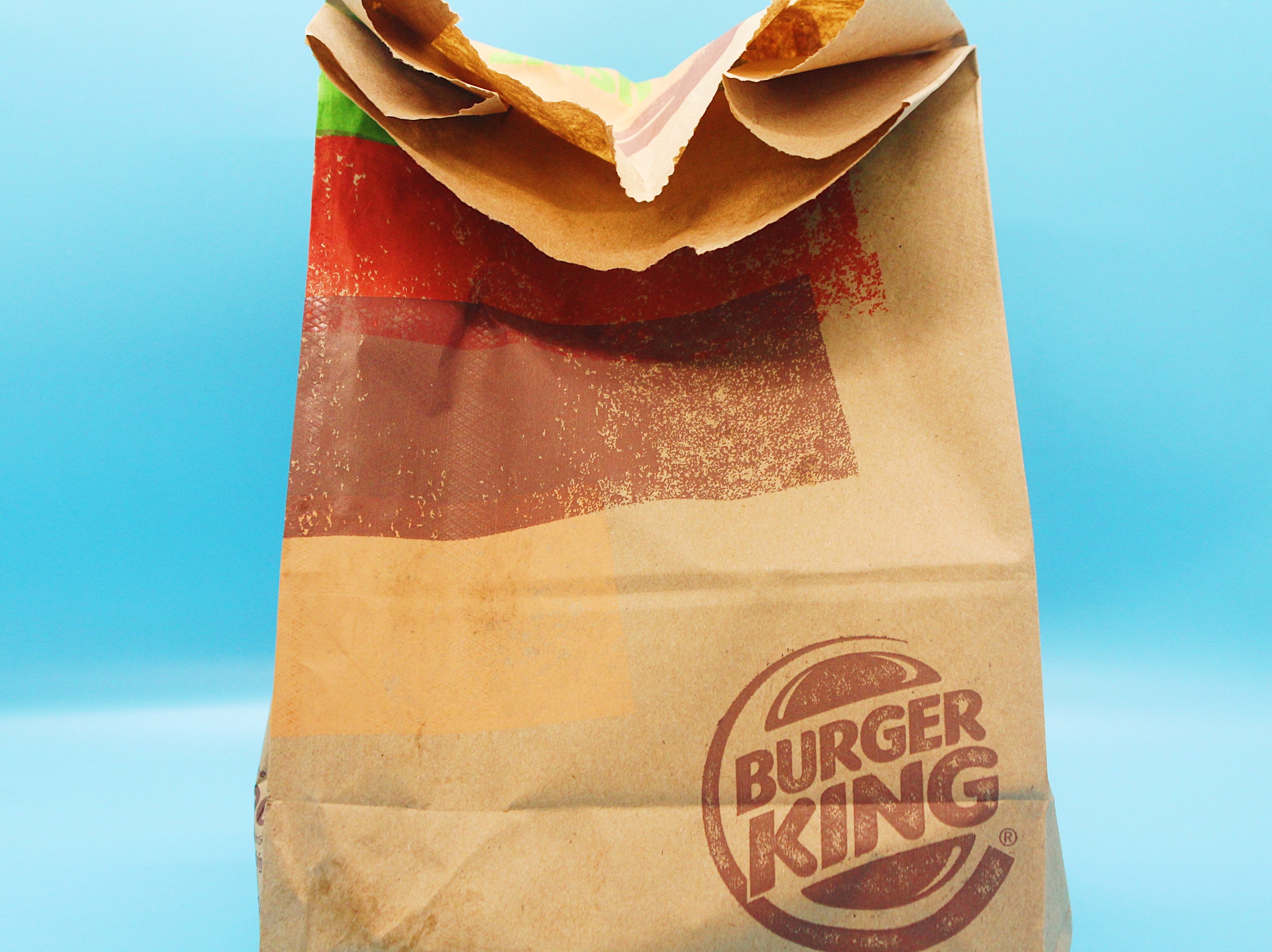 Burger King Frühstück braune Papiertüte