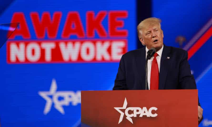 Donald Trump spricht während der Conservative Political Action Conference (CPAC) in Florida.