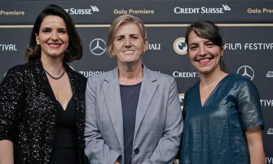 Von links: Hive-Star Yllka Gashi, Fahrije Hoti und Regisseurin Blerta Basholli letztes Jahr am Zürcher Filmfestival.