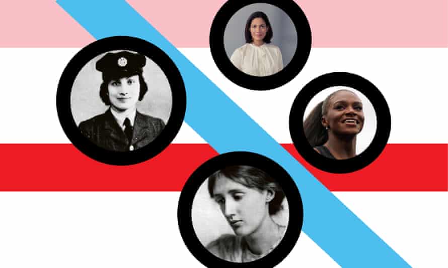 Von links: Noor Inayat Khan (Euston Square), Virginia Woolf (Warren Street), Mishal Husain (Great Portland Street) und Dina Asher-Smith (Willesden Junction).