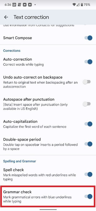 Um die Grammatikprüfung zu verwenden, stellen Sie sicher, dass sie auf Gboard aktiviert ist – Google bringt die Echtzeit-Grammatikprüfung von Gboard auf alle Android-Geräte