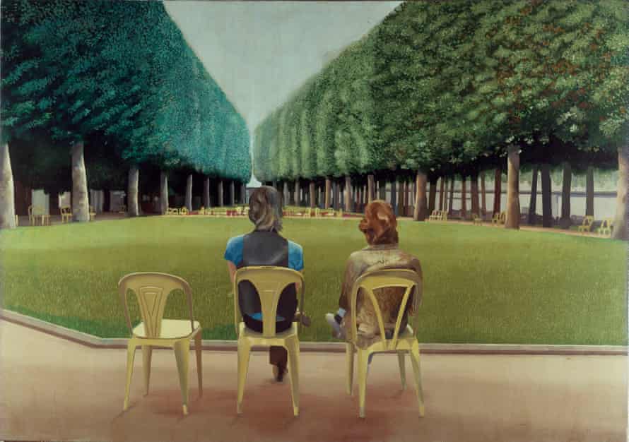 Le Parc des Sources, Vichy, 1970, von David Hockney.