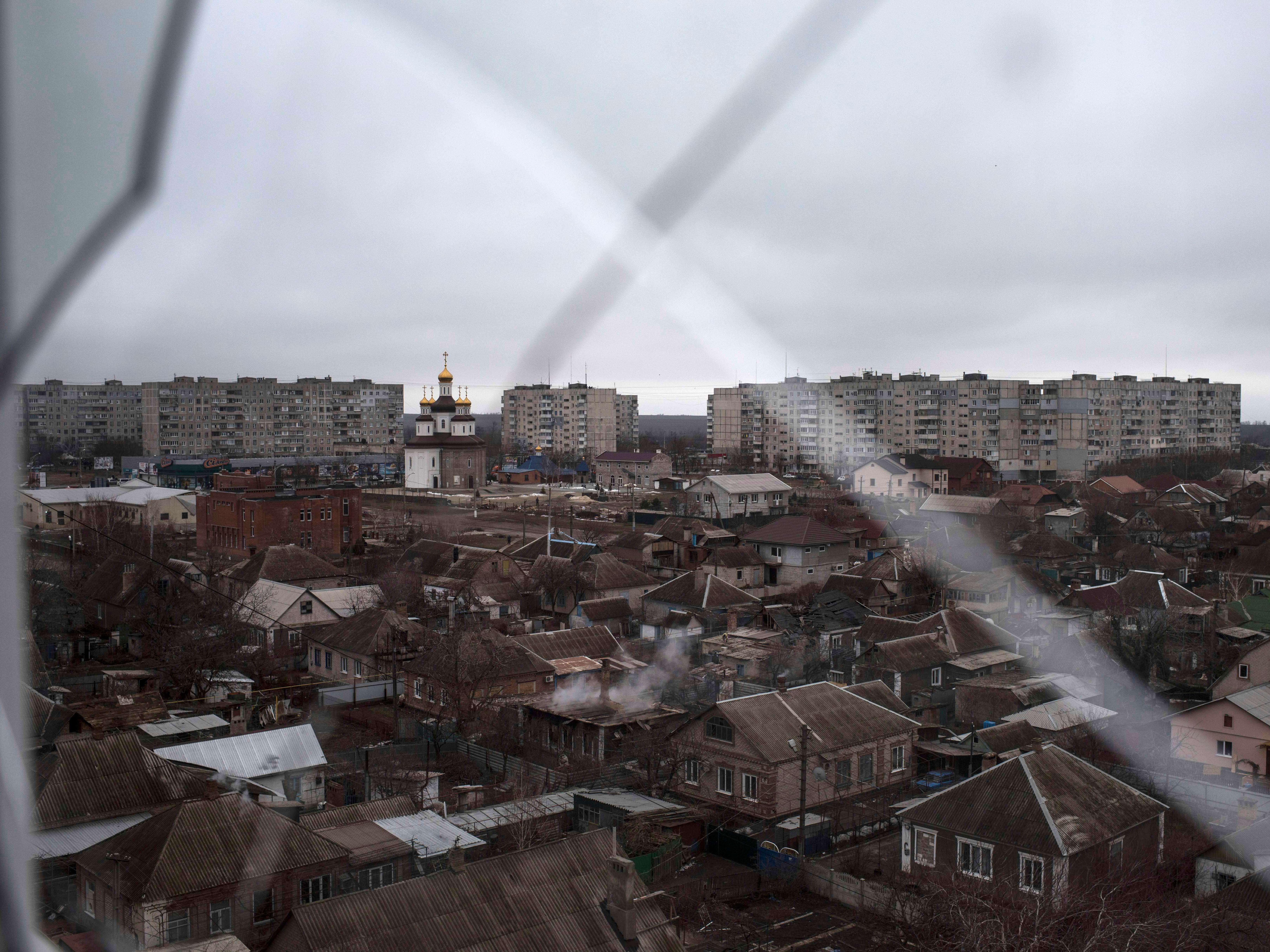 Vostochniy Bezirk von Mariupol, Ukraine, am 26. Januar 2015.