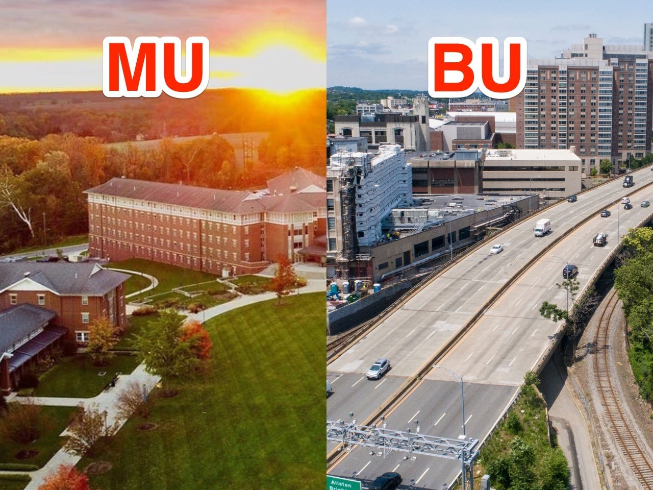 Boston University und Millersville University.