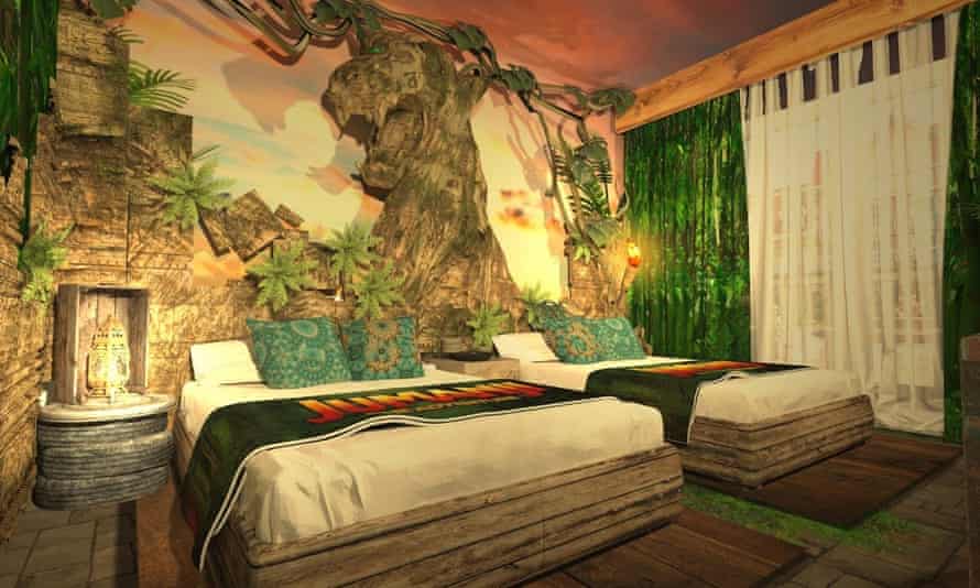 Ein Hotelzimmer in Jumanji