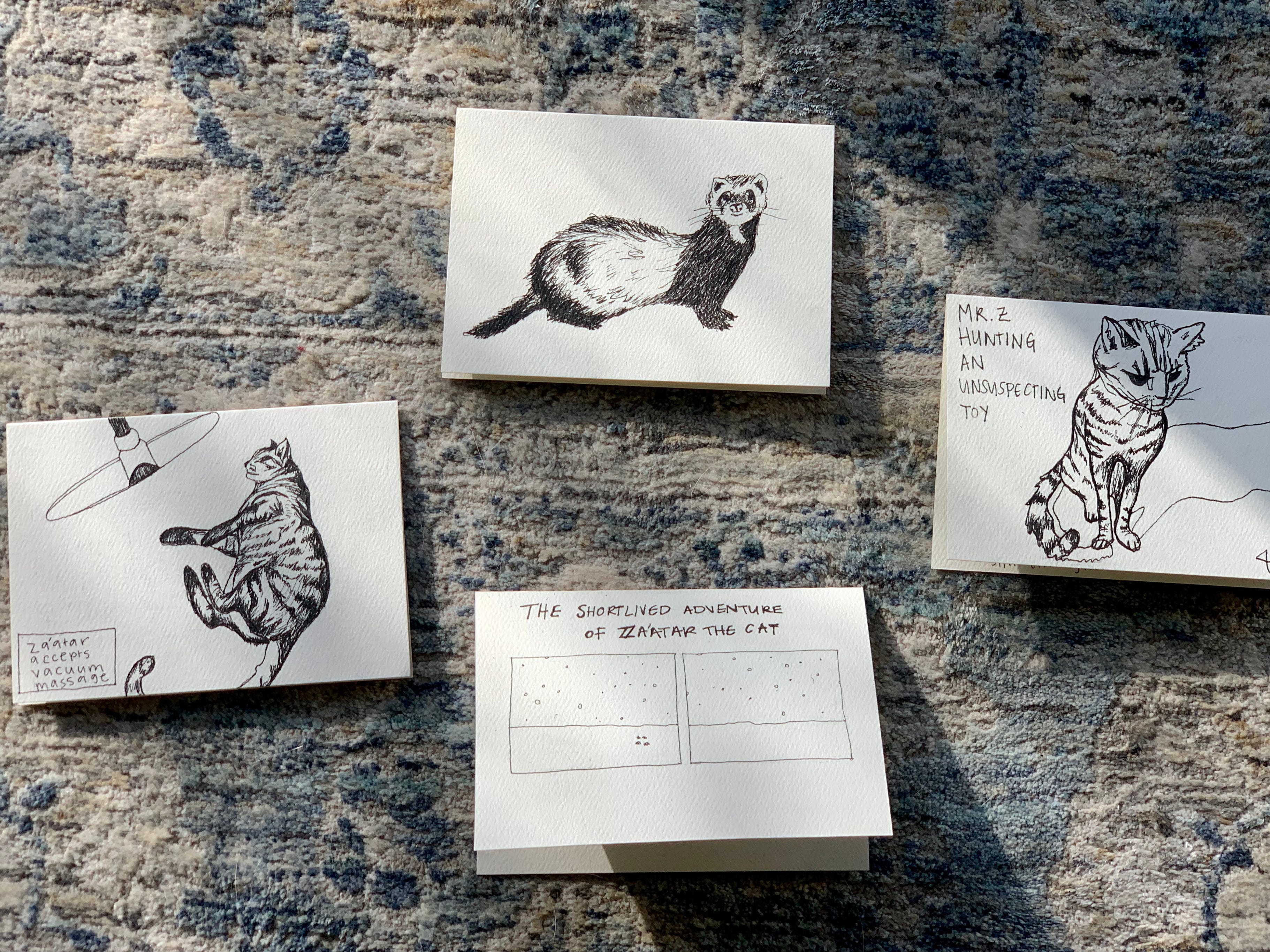 Ein paar der Karten, die ich kürzlich mit Sakura Pens (13 $) und Strathmore-Karten (7 $) gemacht habe.