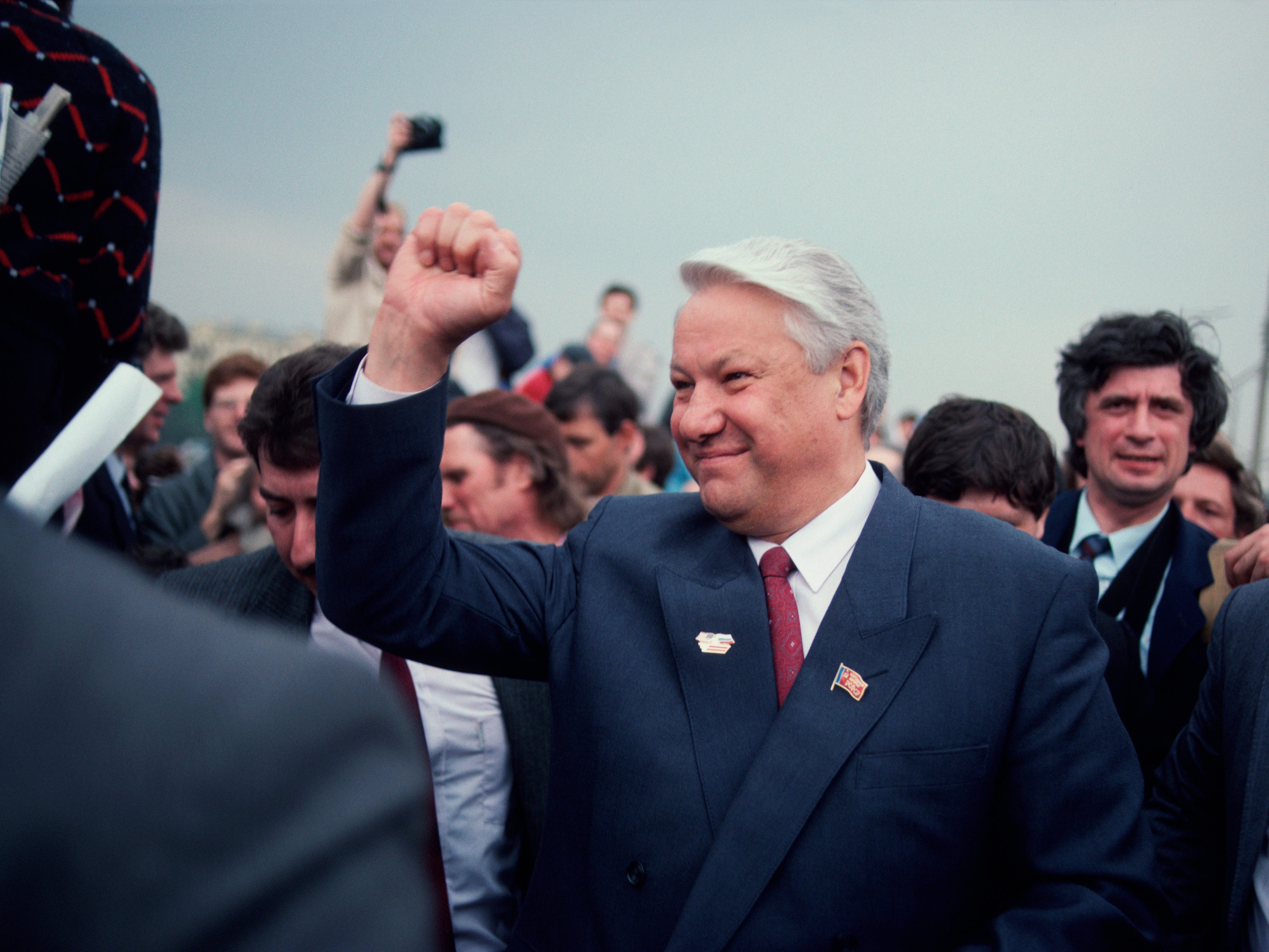 Boris Jelzin, der erste Präsident der Russischen Föderation.