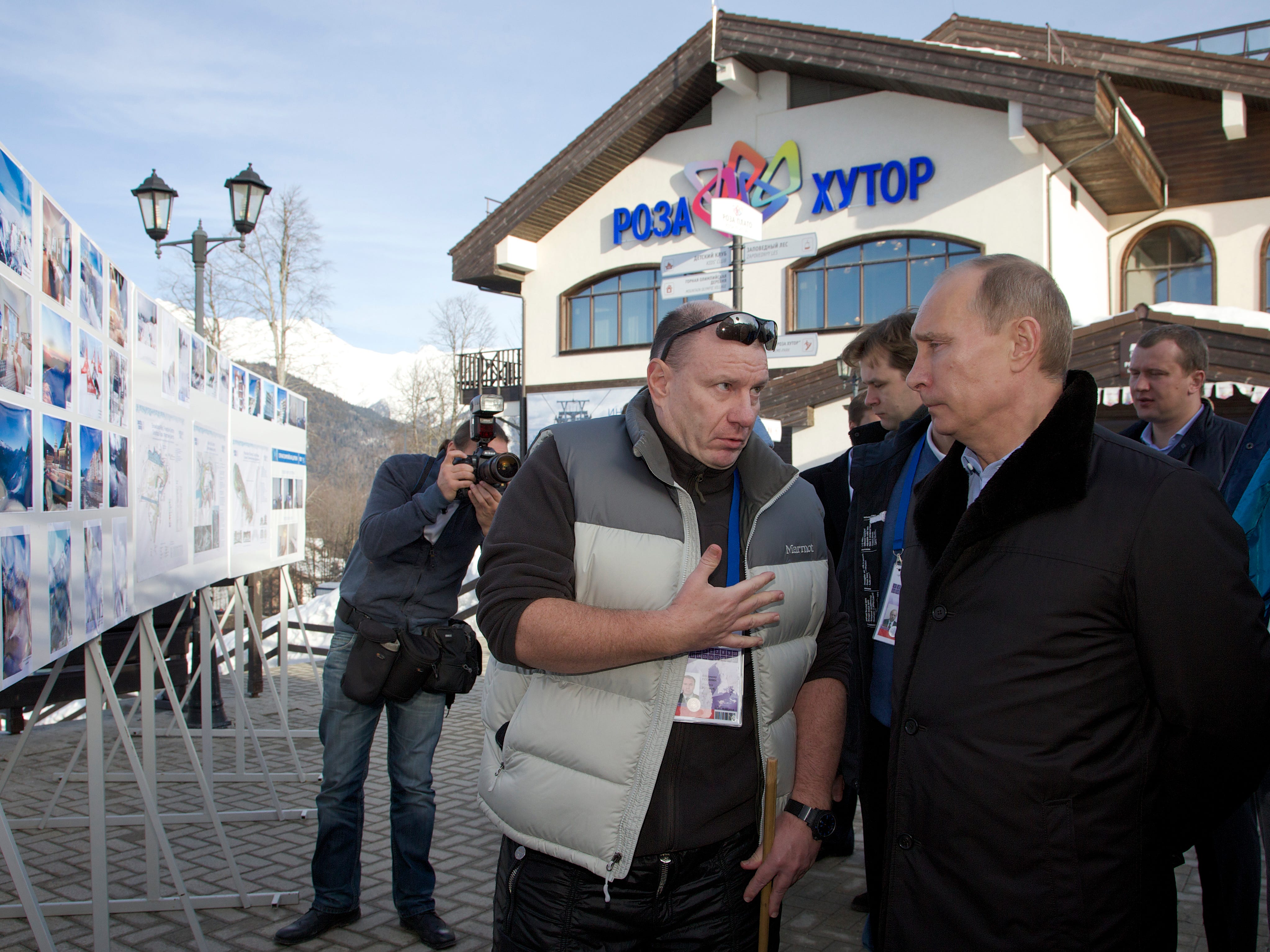 Wladimir Potanin Wladimir Putin Olympiade in Sotschi