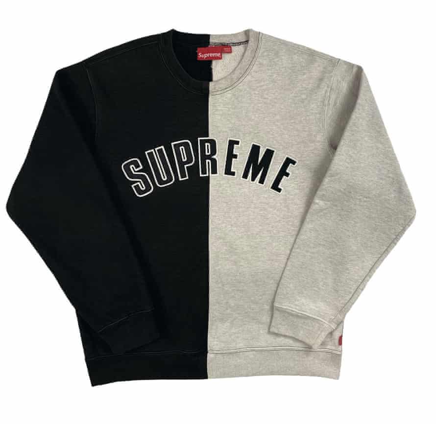 Graues und schwarzes Sweatshirt von Thrift Supreme