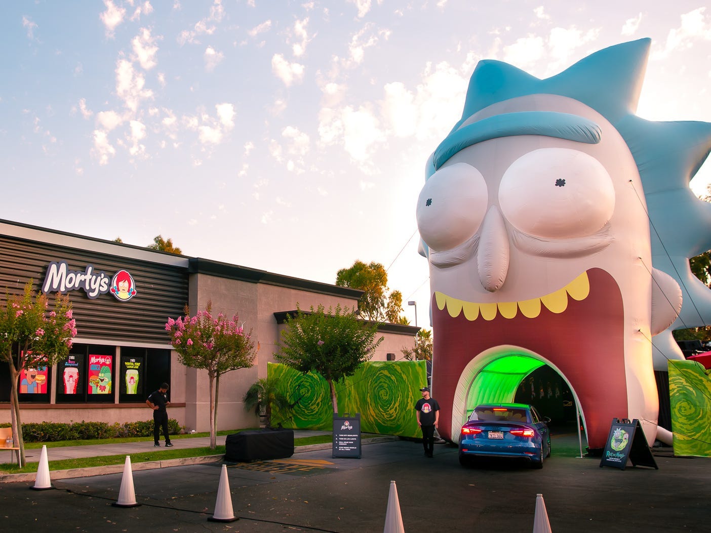 Wendy's eröffnete ein Rick and Morty-Popup-Restaurant