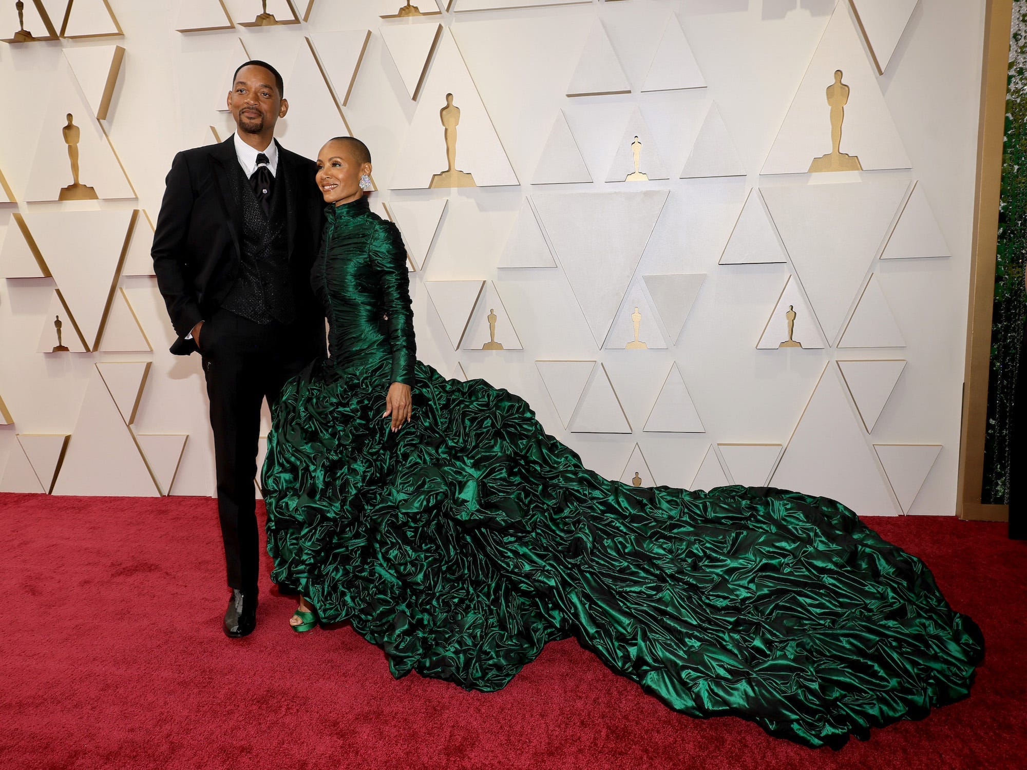 Will Smith und Jada Pinkett Smith bei den Oscars 2022.