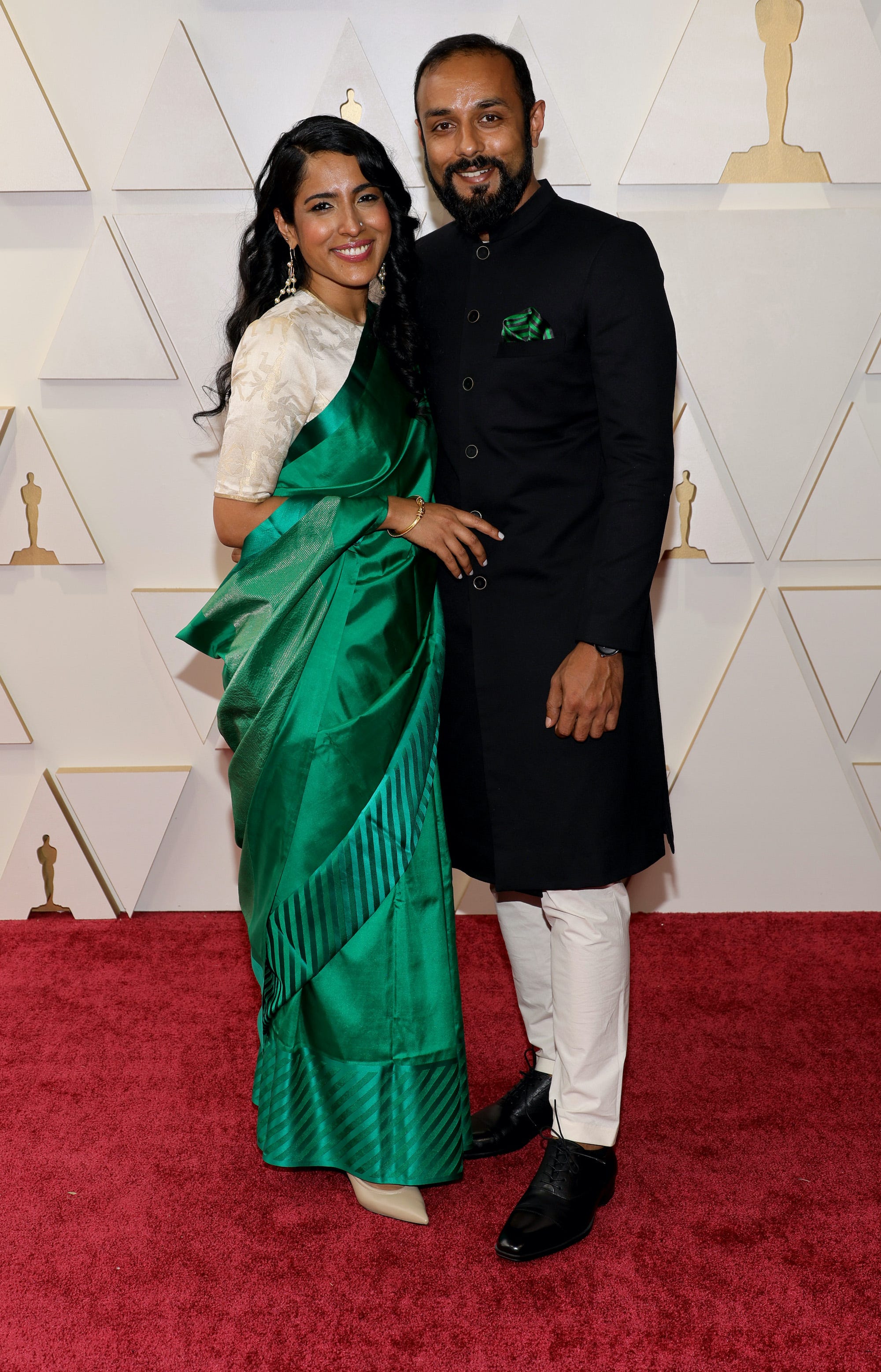 Rintu Thomas und Sushmit Ghosh bei den Oscars 2022.