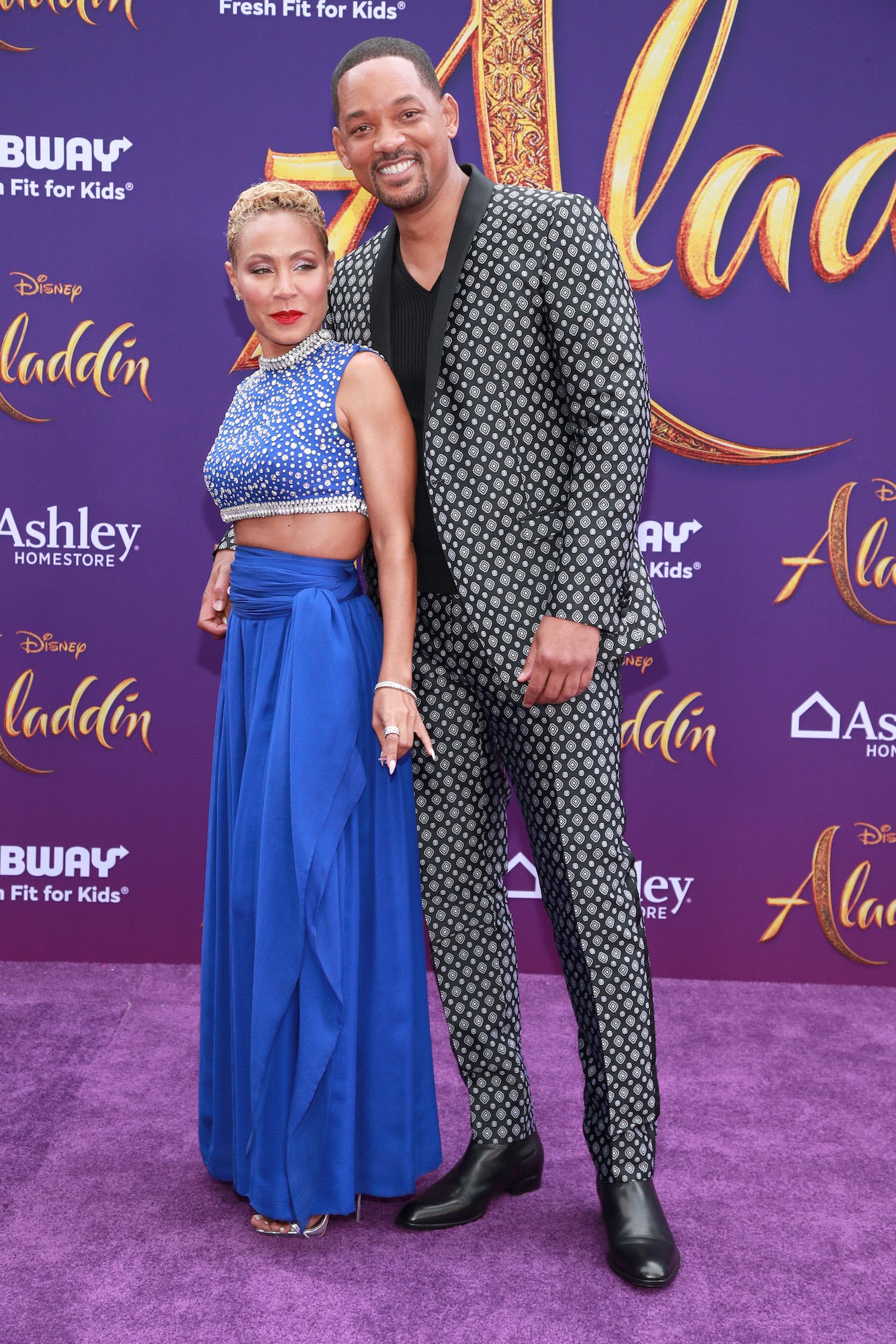 Jada Pinkett Smith und Will Smith bei der „Aladdin“-Premiere am 21. Mai 2019.