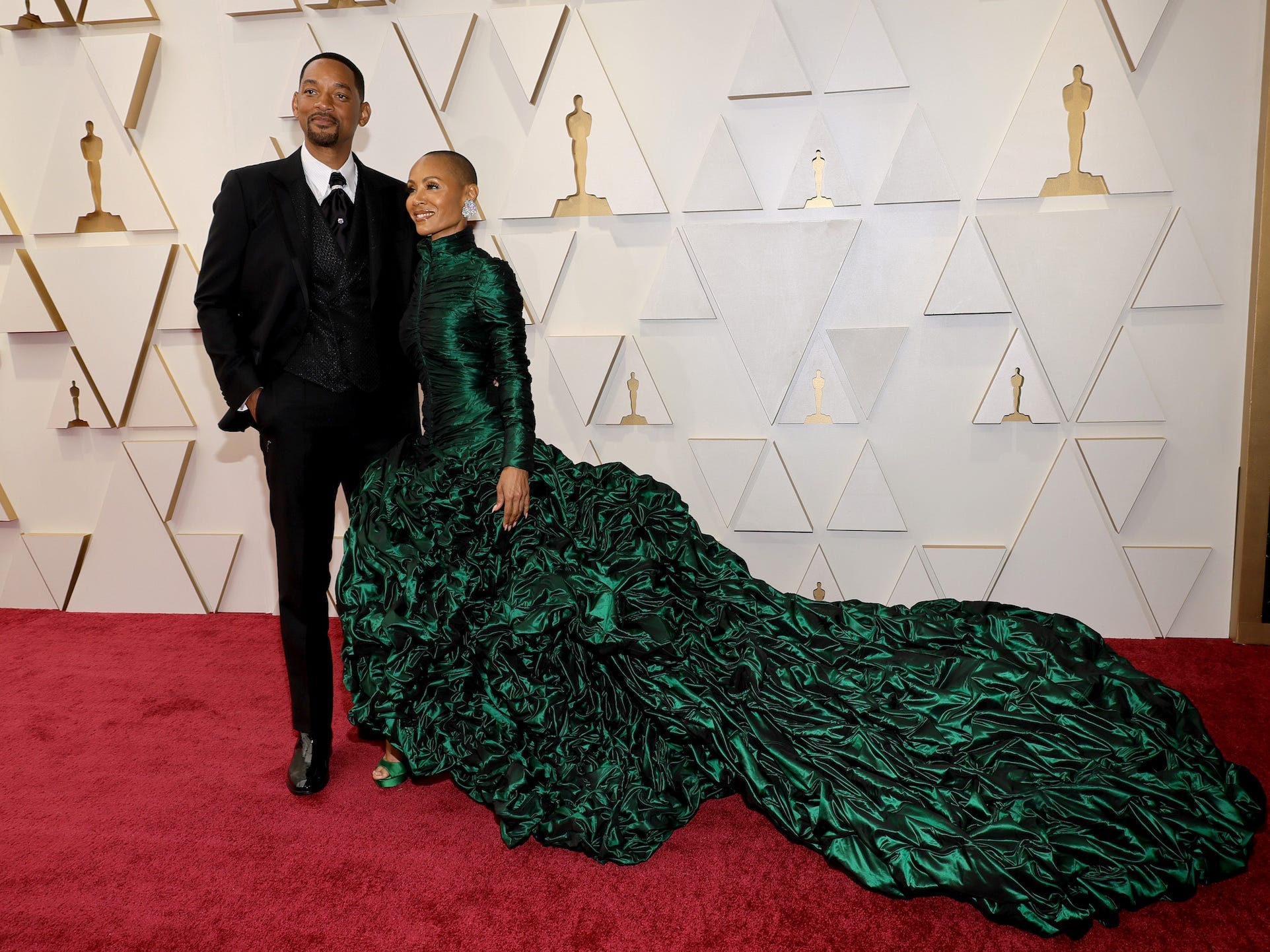 Will Smith und Jada Pinkett Smith bei den Oscars 2022.