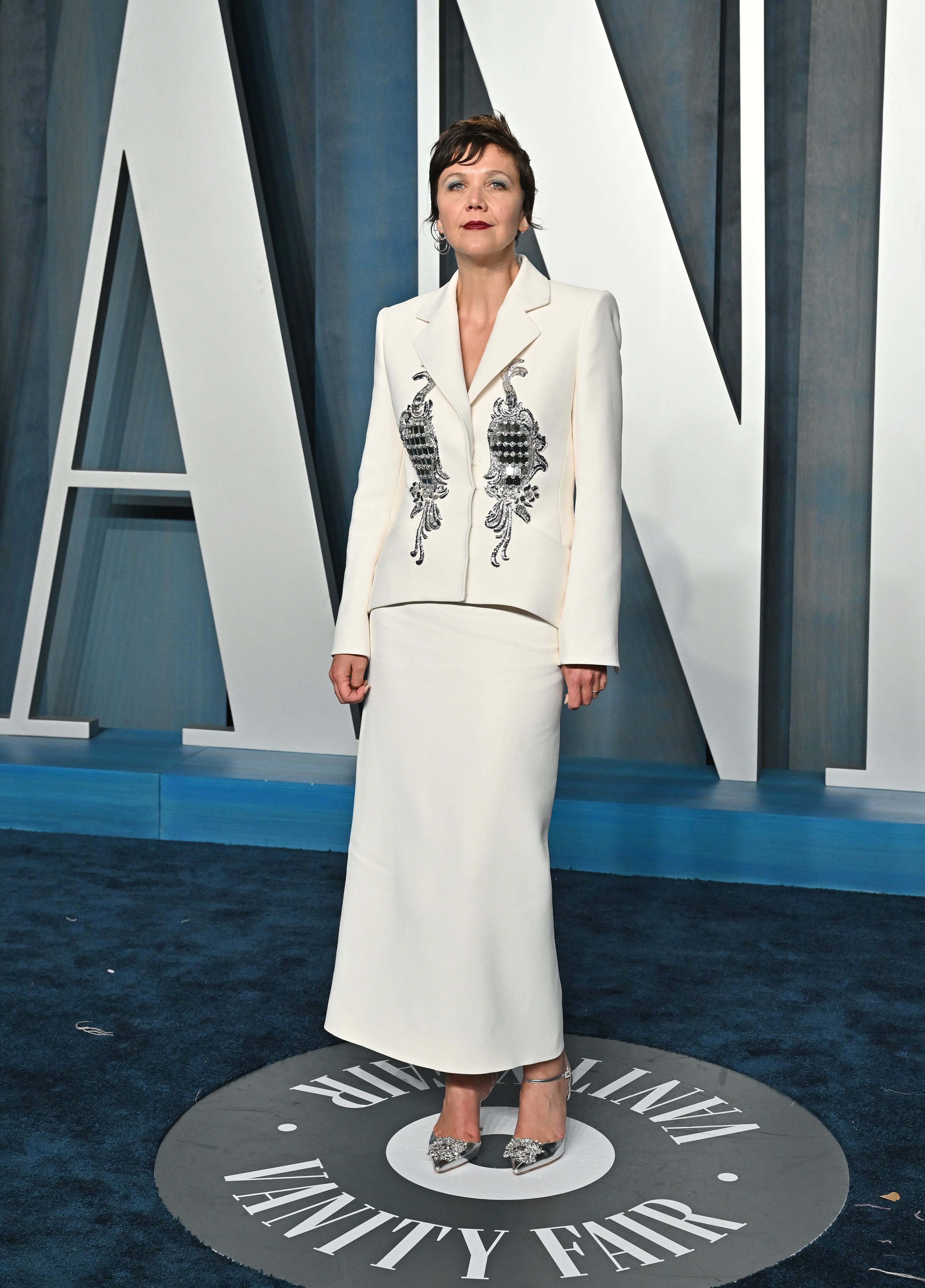 Maggie Gyllenhaal bei der Vanity Fair Oscars Party 2022.