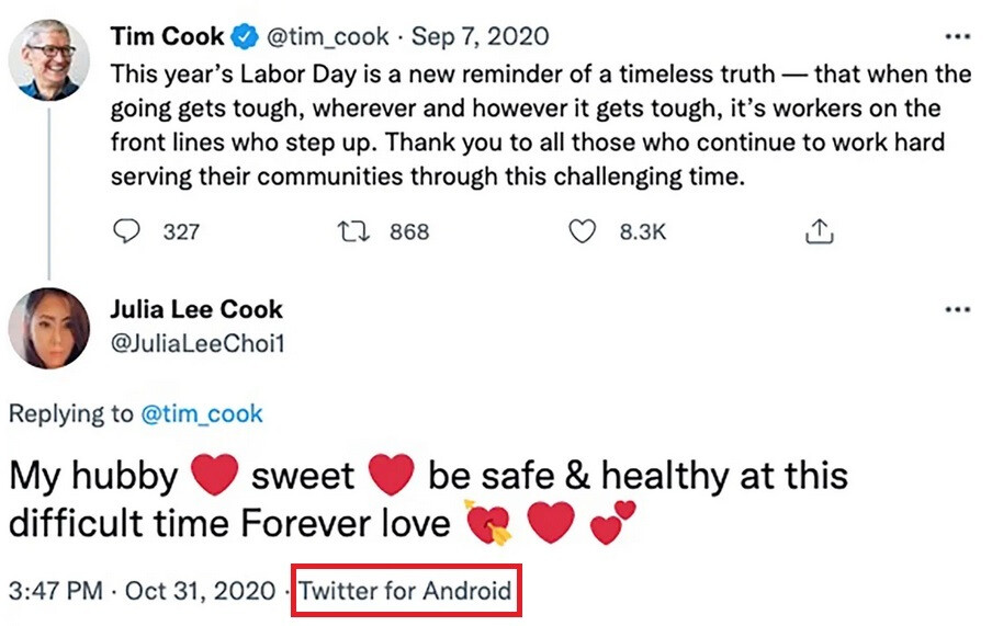 Choi gab zu, in Tim Cook verliebt zu sein, aber sie benutzte ein Android-Gerät – Richter unterzeichnet einstweilige Verfügung;  Der mutmaßliche Stalker von Tim Cook muss 200 Meter entfernt bleiben