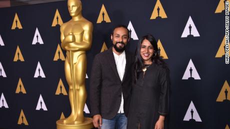 Das Ehepaar Sushmit Ghosh und Rintu Thomas bei einer Veranstaltung der Oscar-Woche am 23. März.